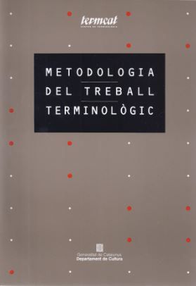 Metodologia del treball terminològic, de AA.VV. | portada del libro