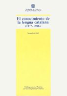 conocimiento de la lengua catalana (1975-1986)/El, de HALL , JACQUELINE | portada del libro