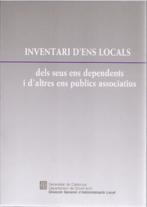 Inventari d'ens locals, de AA.VV. | portada del libro