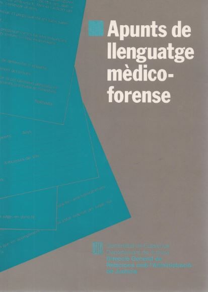Apunts de llenguatge medicoforense, de AA.VV. | portada del libro