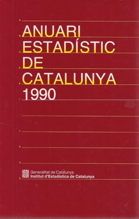 Anuari estad¡stic de Catalunya 1990, de AA.VV. | portada del libro