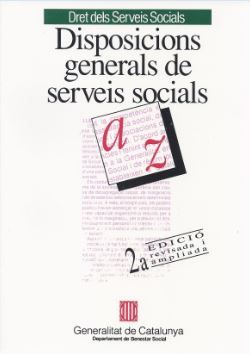 Disposicions generals de serveis socials, de AA.VV. | portada del libro