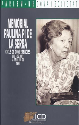 Memorial Paulina Pi de la Serra. Cicle de conferències, de AA.VV. | portada del libro