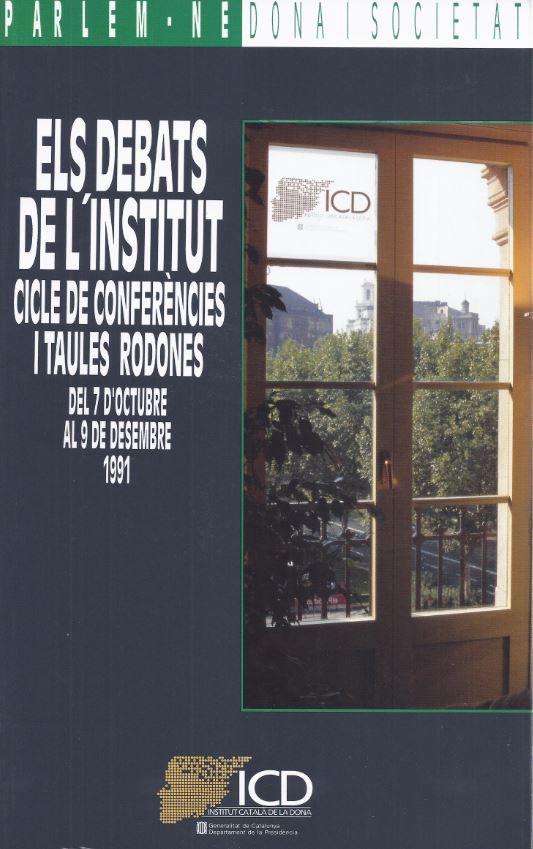 debats de l'Institut. Cicle de conferències i taules rodones (del 7 d'octubre al 9 de desembre de 19, de AA.VV. | portada del