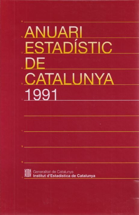 Anuari estad¡stic de Catalunya 1991, de AA.VV. | portada del libro