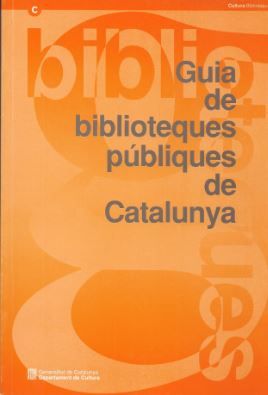 Guia de biblioteques públiques de Catalunya, de AA.VV. | portada del libro
