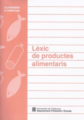 Lèxic de productes alimentaris, de AA.VV. | portada del libro