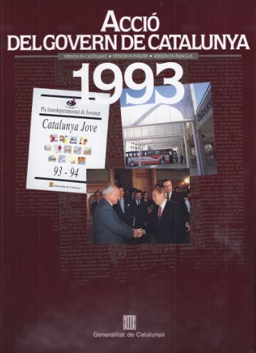 Acció del Govern de Catalunya 1993, de AA.VV. | portada del libro