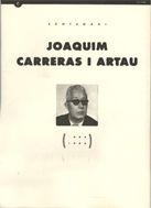 Centenari Joaquim Carreras i Artau (1894-1994), de FONT , PERE LLUIS | portada del libro