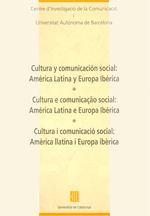Cultura y comunicación social: América Latina y Europa Ibérica, de AA.VV. | portada del libro