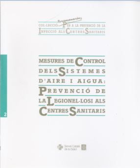 Mesures de control dels sistemes d'aire i aigua: prevenció de la legionel·losi als centres sanitaris, de AA.VV. | portada del