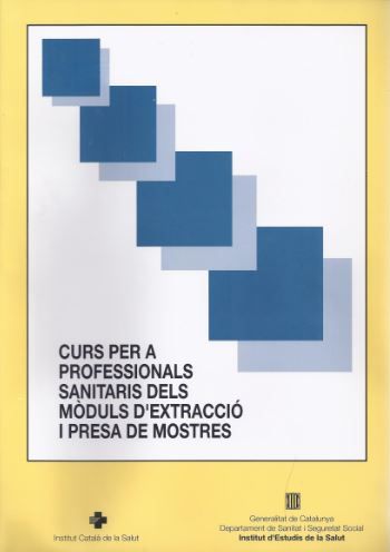 Curs per a professionals sanitaris dels mòduls d'extracció i presa de mostres, de AA.VV. | portada del libro
