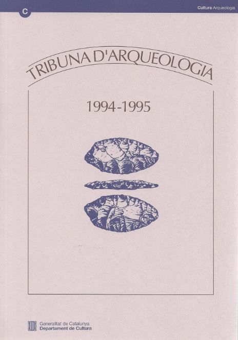 Tribuna d'arqueologia 1994-1995, de AA.VV. | portada del libro