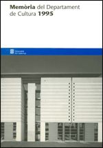 Memòria del Departament de Cultura 1995, de AA.VV. | portada del libro
