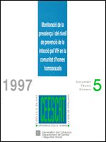 Monitorització de la prevalença i del nivell de prevenció de la infecció pel VIH en la comunitat d'h, de AA.VV. | portada del