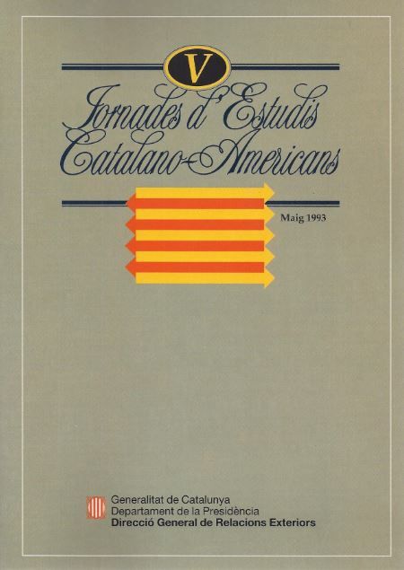 Jornades d'Estudis Catalano-americans. Maig 1993/V, de AA.VV. | portada del libro