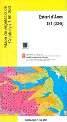MAPA DE VEGETACIO DE CATALUNYA 1:50 000 FULL 181 (, de AA.VV. | portada del libro