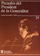 PARAULES DEL PRESIDENT DE LA GENERALITAT, GENER-DESEMBRE 1998, de PUJOL, JORDI | portada del libro