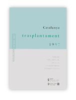 CATALUNYA TRASPLANTAMENT 1997, INFORME SOBRE DONACIO, EXTRACCIO I TRASPLANTAMENT, de AA.VV. | portada del libro