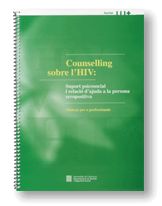 COUNSELLING SOBRE L'HIV, SUPORT PSICOSOCIAL IRELACIO D'AJUDA A LA PERSONA SEROPOSITIVA, MANUAL PER A, de VALVERDE | portada d