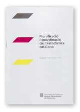 PLANIFICACIO I COORDINACIO DE L'ESTADISTICA CATALANA, de AA.VV. | portada del libro