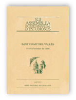 Assemblea Intercomarcal d'Estudiosos. Sant Cugat del Vallès, de AA.VV. | portada del libro