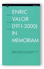 ENRIC VALOR (1911-2000) IN MEMORIAM, de AA.VV. | portada del libro