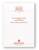 CORT GENERAL DE MONTSO (1585). MONTSO-BINEFAR. PROCES FAMILIAR DEL BRAÇ REIAL, de SERRA I PUIG, EVA | portada del libro
