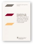 FLUXOS DE LA MOBILITAT OBLIGADA PER TREBALL I ESTUDI. DADES COMARCALS I MUNICIPALS, de AA.VV. | portada del libro