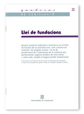 LLEI DE FUNDACIONS, de AA.VV. | portada del libro