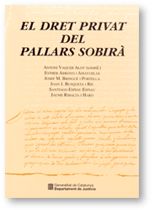 DRET PRIVAT DEL PALLARS SOBIRA, EL, de ARROYO I AMAYUELAS, ESTHER | portada del libro