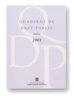 QUADERNS DE DRET PUBLIC 2001, de AA.VV. | portada del libro