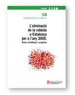 L'ELIMINACIO DE LA RUBEOLA A CATALUNYA PER A L'ANY 2005, de DOMINGUEZ GARCIA (COORD.), ·NGELA | portada del libro