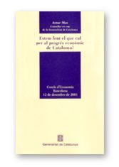 ESTEM FENT EL QUE CAL PER AL PROGRES ECONOMIC DE CATALUNYA?, de MAS I GAVARRO, ARTUR | portada del libro