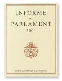 INFORME AL PARLAMENT DE CATALUNYA EMES PEL SINDIC DE GREUGES, ANY 2001, de AA.VV. | portada del libro
