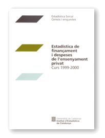 Estad¡stica de finançament i despeses de l'ensenyament privat. Curs 1999-2000, de AA.VV. | portada del libro