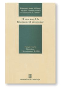 EN NOU ACORD DE FINANÇAMENT AUTONOMIC, de HOMS I FERRET, FRANCESC | portada del libro