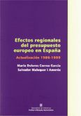 EFECTOS REGIONALES DEL PRESUPUESTO EUROPEO EN ESPAÑA. ACTUALIZACION 1986-1999, de MALUQUER I AMOROS | portada del libro
