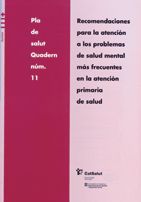 RECOMENDACIONES SALUD MENTAL, de AA.VV. | portada del libro