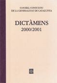 Dictàmens emesos pel Consell Consultiu de la Generalitat de Catalunya 2000 - 2001, de AA.VV. | portada del libro