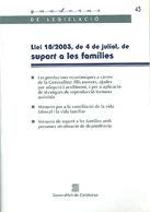 Llei 18/2003, de AA.VV. | portada del libro