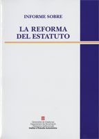 INFORME SOBRE LA REFORMA DEL ESTATUTO, de BAYONA I ROCAMORA | portada del libro