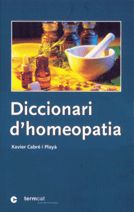 DICCIONARI D'HOMEOPATIA, de CABRE I PLAYA | portada del libro