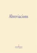 ABREVIACIONS 2ª EDICIO, de CAPO, JAUME | portada del libro