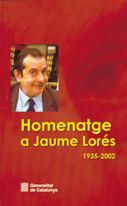 HOMENATGE A JAUME LORES 1935-2002, de AA.VV. | portada del libro