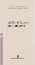 2005 EL GOVERN DE CATALUNYA, de BARGALLO, JOSEP | portada del libro