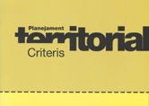 CRITERIS PLANEJAMENT TERRITORIAL, de AA.VV. | portada del libro