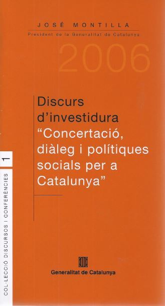 DISCURS D'INVESTIDURA, de MONTILLA, JOSE | portada del libro