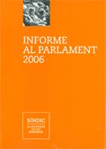 2006 INFORME AL PARLAMENT, de AA.VV. | portada del libro