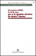 Llei orgànica 3/2007, de SAURA I LAPORTA, JOAN | portada del libro